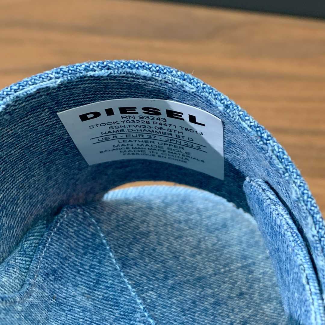 Diesel Sa-Oval D Pf W Denim Sandals - DesignerGu