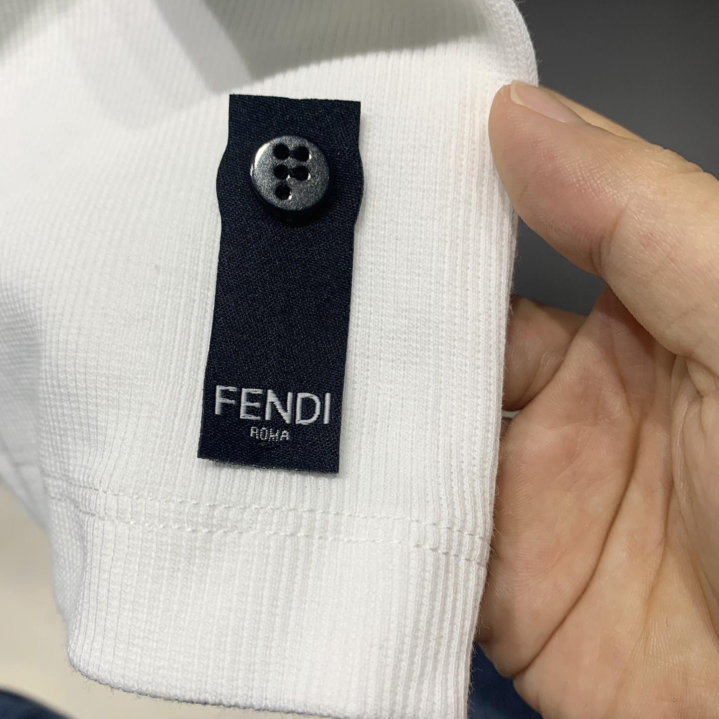 Fendi White Ff Logo Plaque Tank Top - DesignerGu