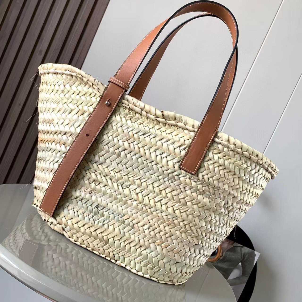 Loewe Basket Bag (47-28-25CM) - DesignerGu