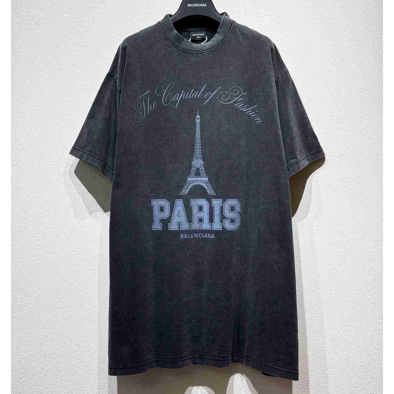 Balenciaga Paris T-Shirt Oversized  - DesignerGu