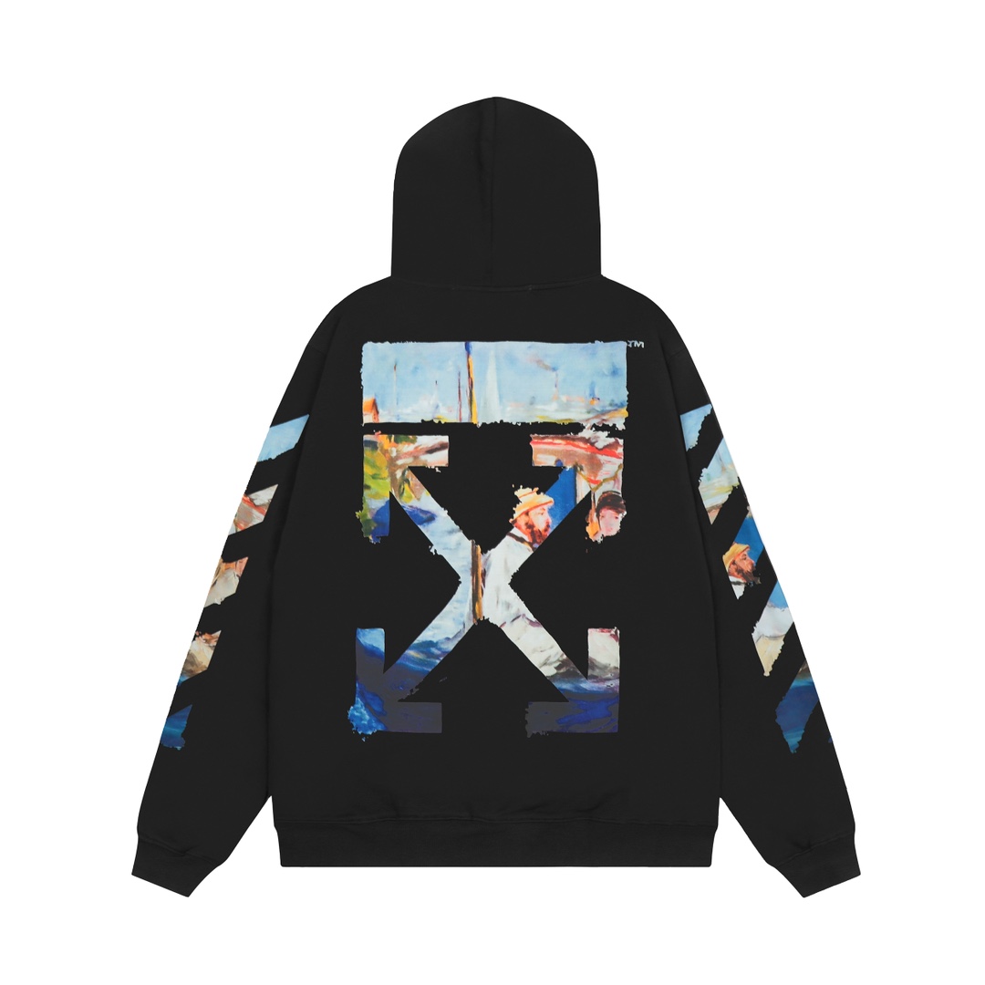 Off-White Cotton Hoodie - DesignerGu