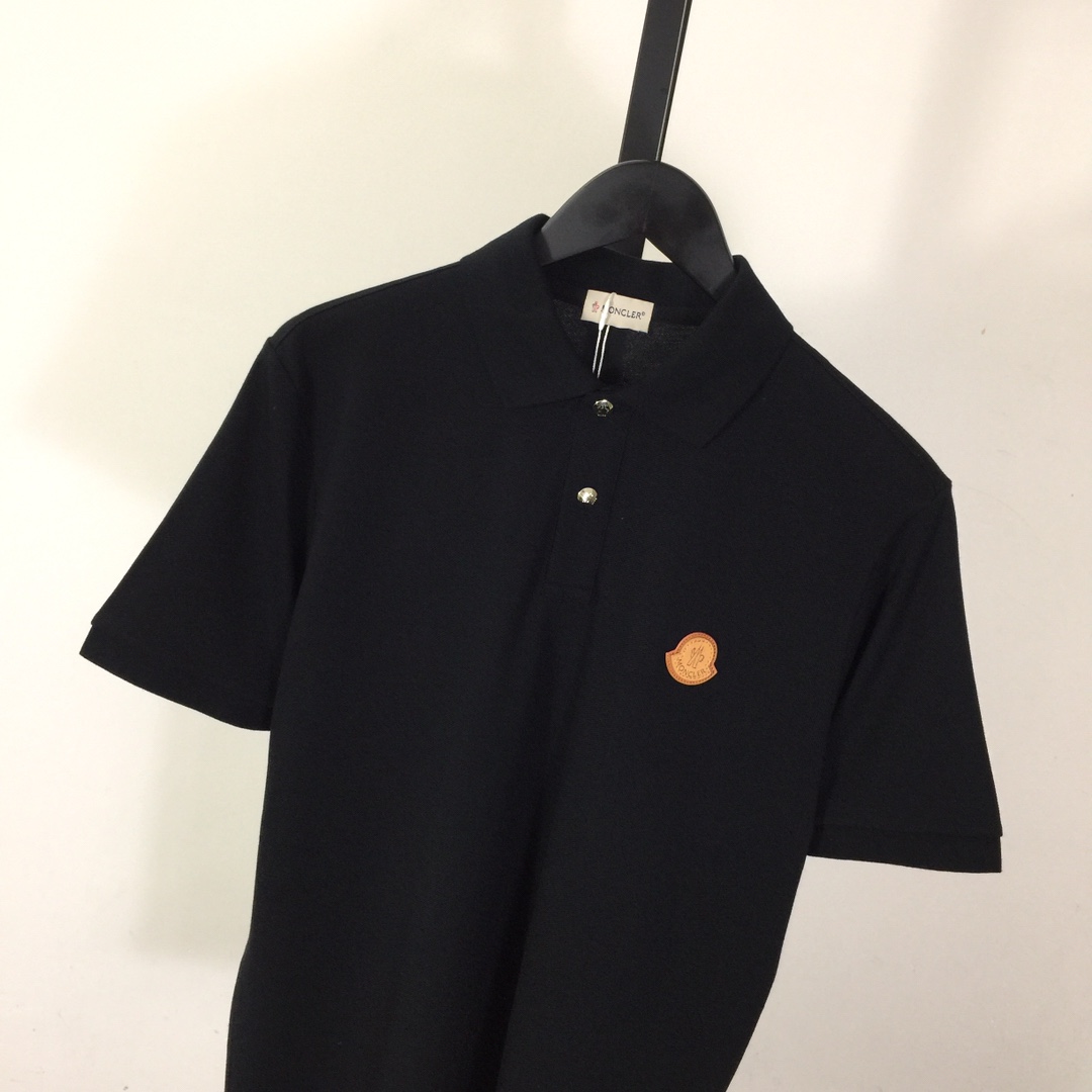 Moncler Logo Cotton Polo Shirt - DesignerGu