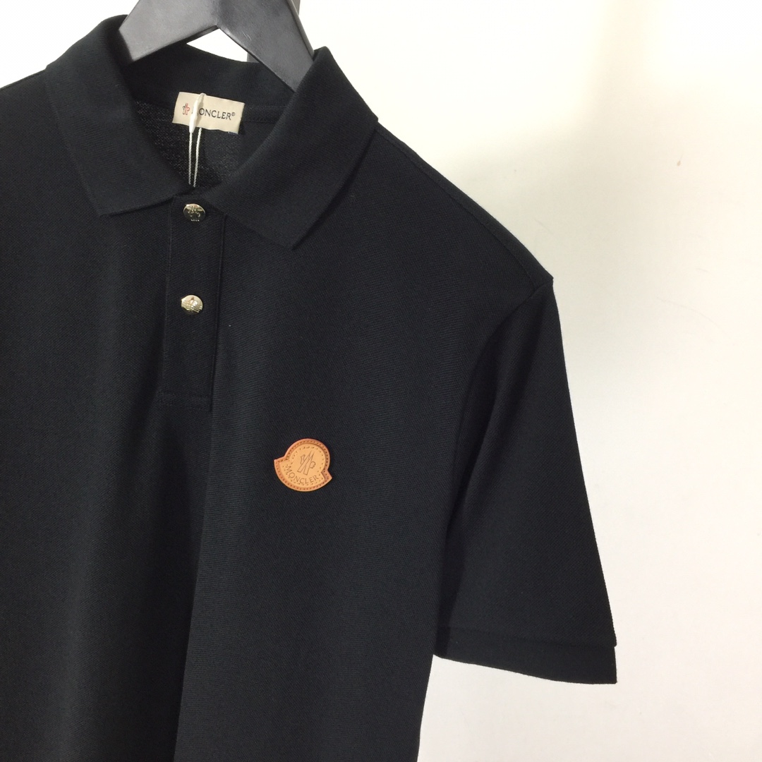 Moncler Logo Cotton Polo Shirt - DesignerGu