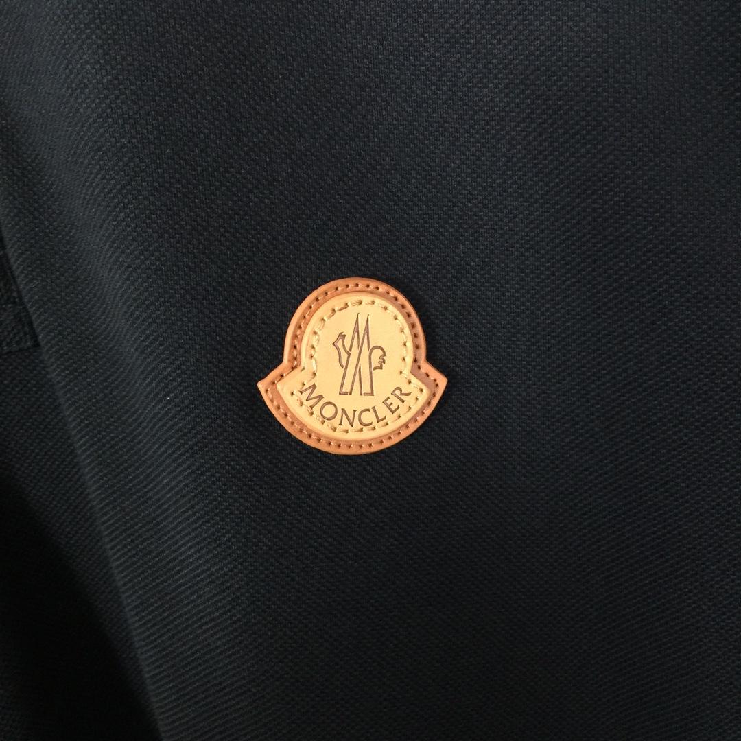 Moncler Logo Cotton Polo Shirt - DesignerGu