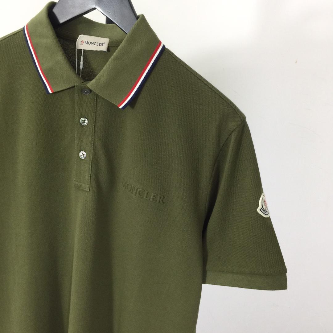 Moncler Logo Cotton Polo Shirt - DesignerGu