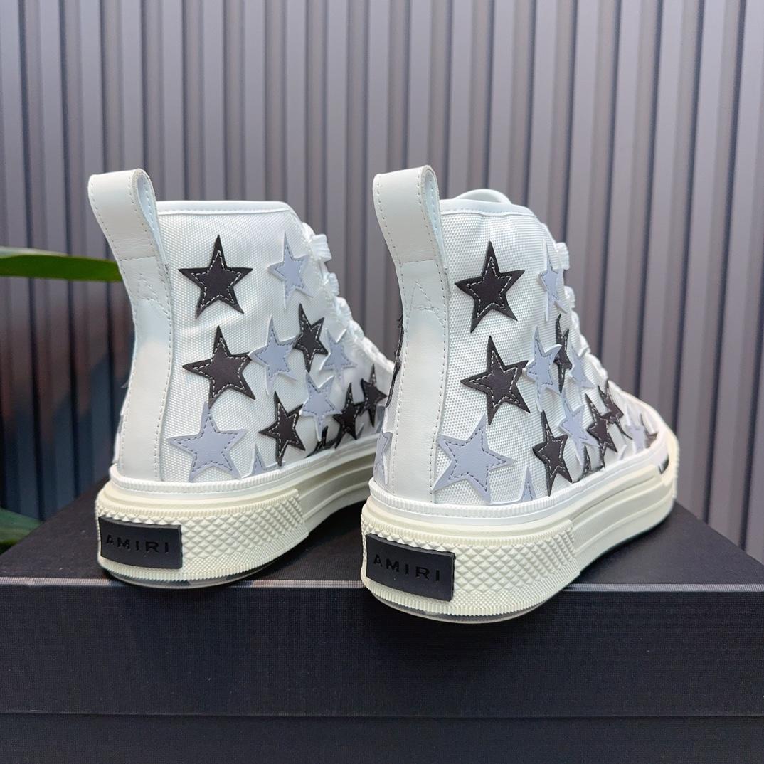 Amiri Stars Court High 'Grey' - DesignerGu