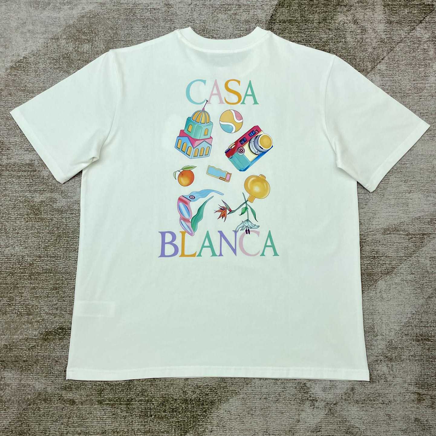 Casablanca Graphic Print T-shirt     C866 - DesignerGu