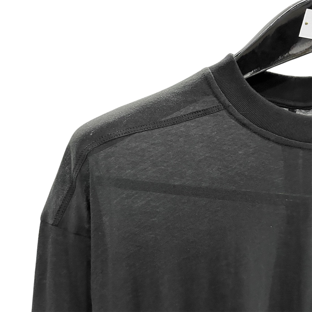 Rick Owens Black Crewneck T-Shirt - DesignerGu