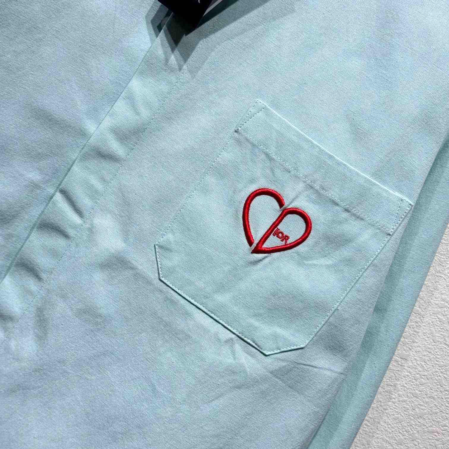 Dior CD Heart Embroidered Shirt - DesignerGu