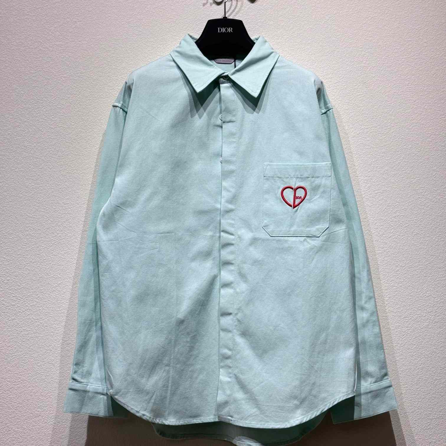 Dior CD Heart Embroidered Shirt - DesignerGu