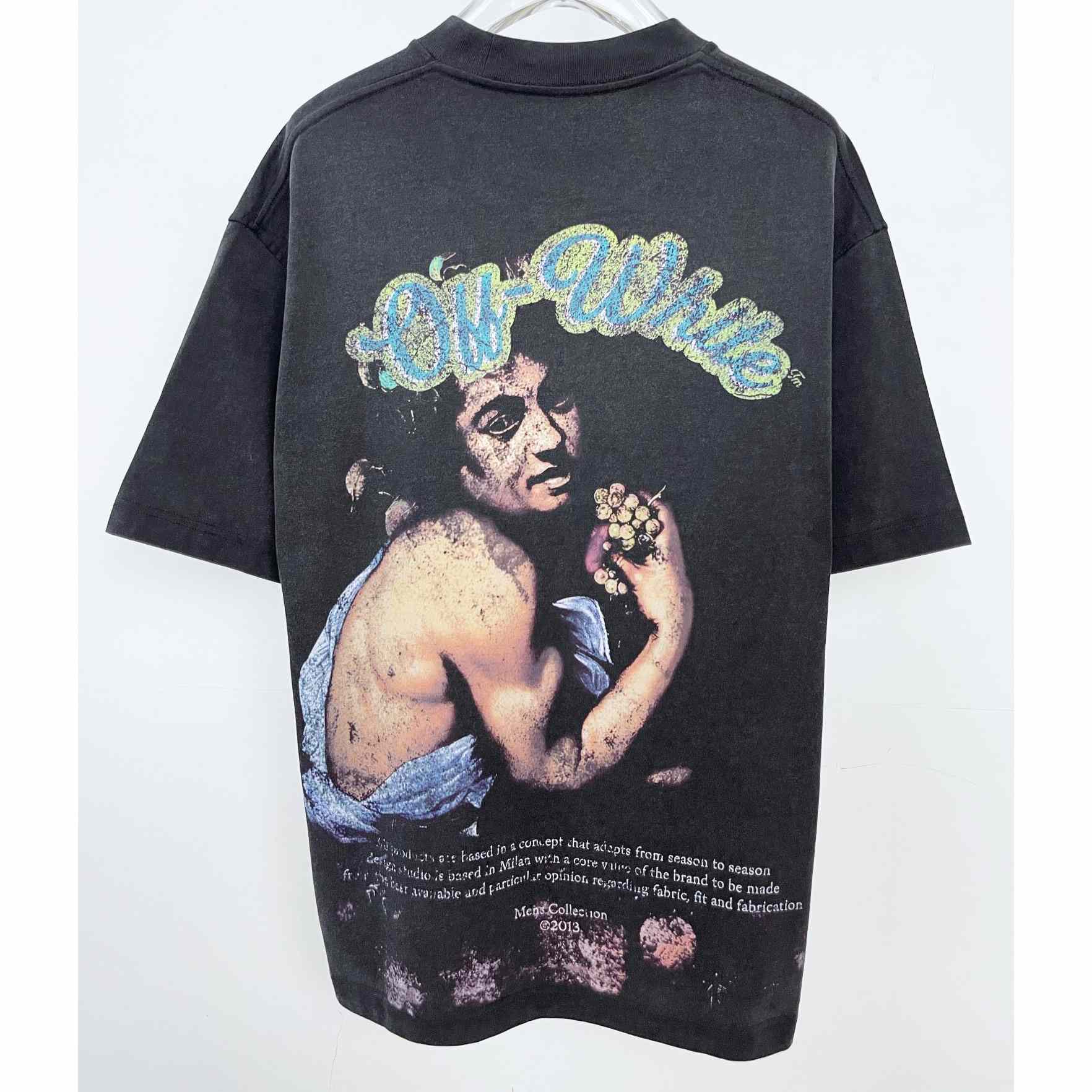 Off White Digit Bacchus Crew-Neck T-shirt - DesignerGu