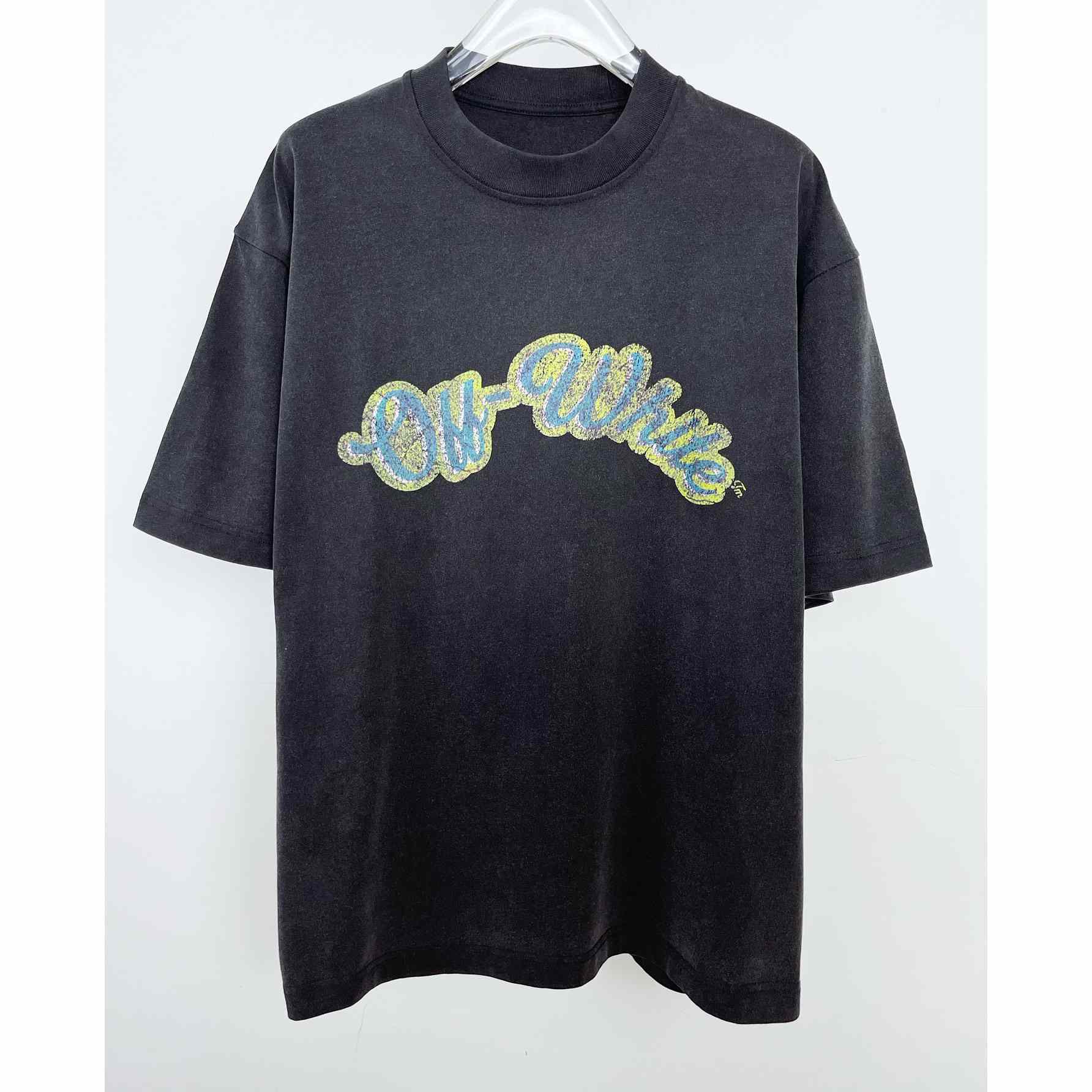 Off White Digit Bacchus Crew-Neck T-shirt - DesignerGu