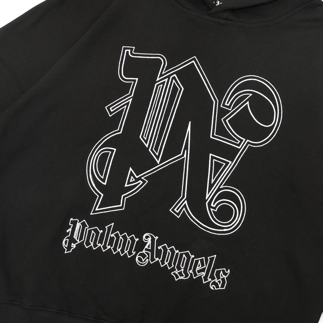 Palm Angels Monogram Statement Hoody - DesignerGu