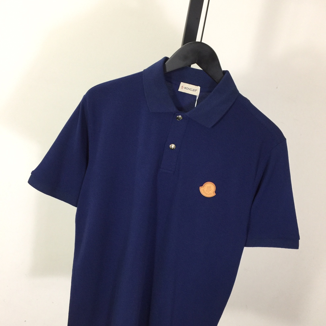 Moncler Logo Cotton Polo Shirt - DesignerGu