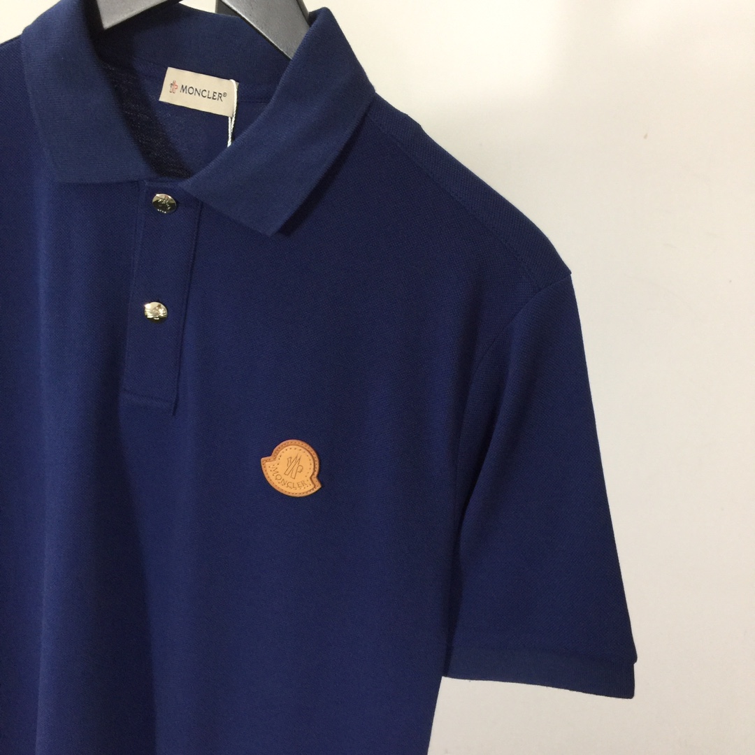 Moncler Logo Cotton Polo Shirt - DesignerGu