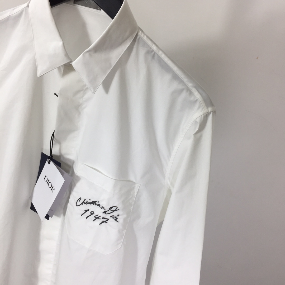 Dior Handwritten Christian Dior 1947 Shirt - DesignerGu