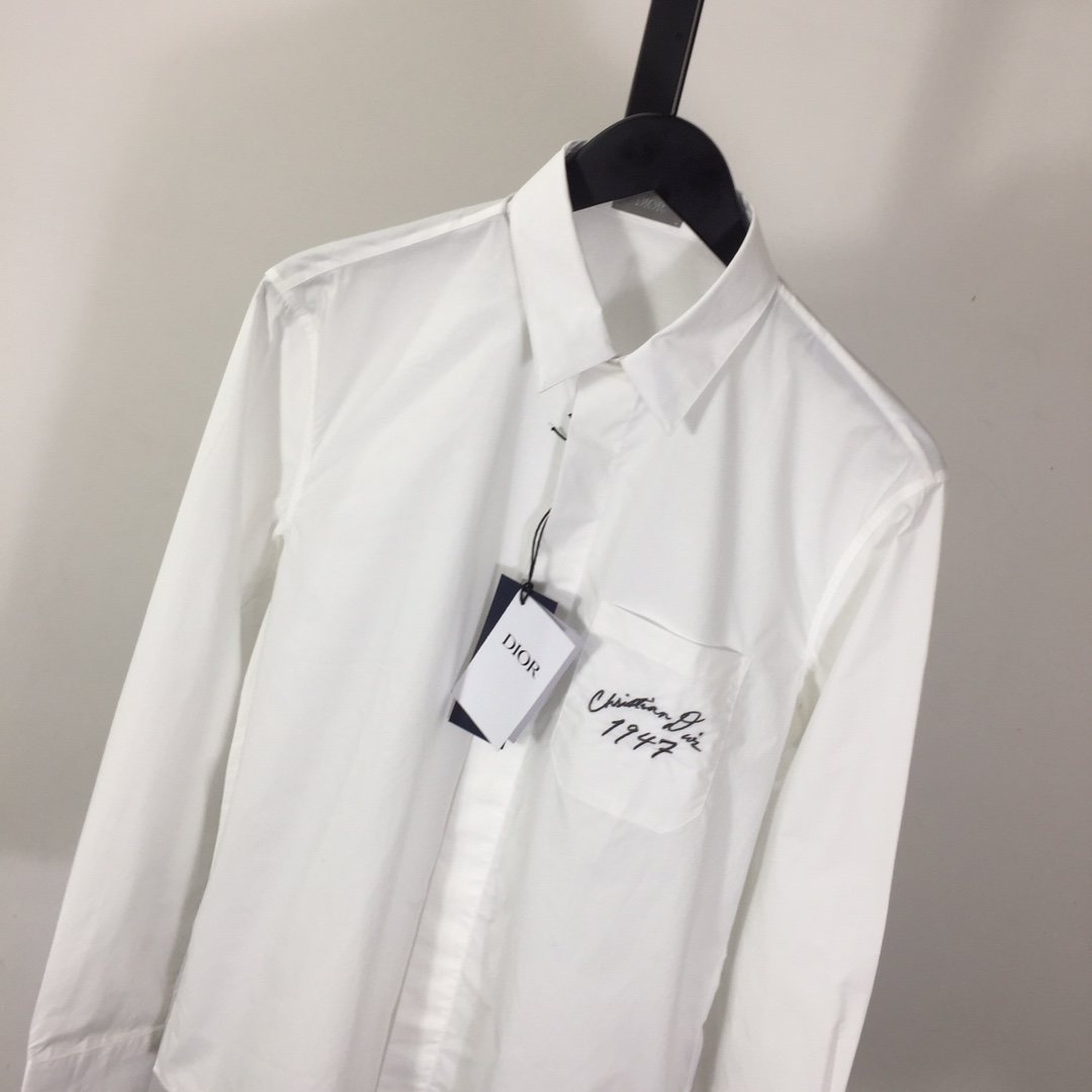 Dior Handwritten Christian Dior 1947 Shirt - DesignerGu