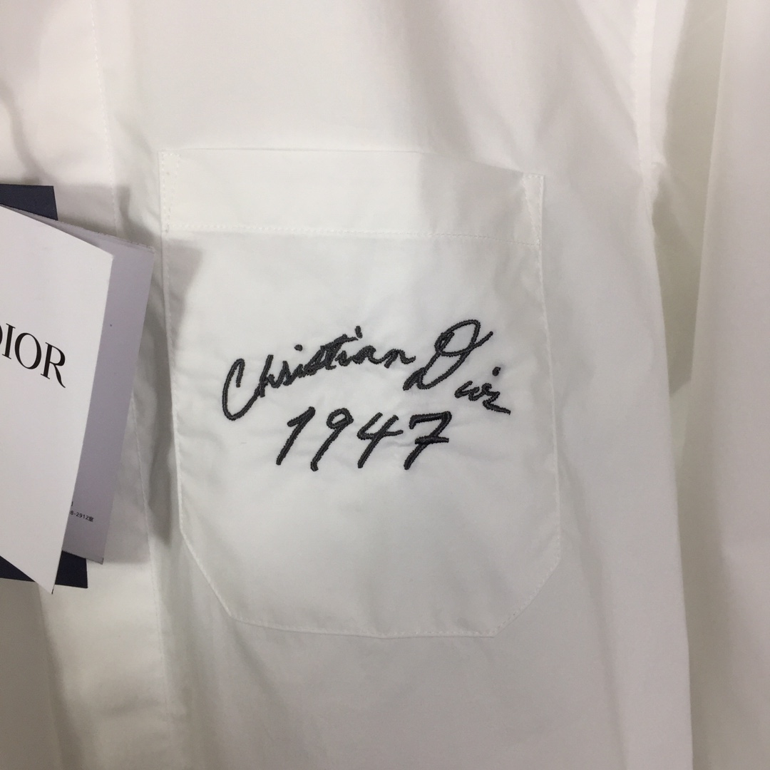 Dior Handwritten Christian Dior 1947 Shirt - DesignerGu