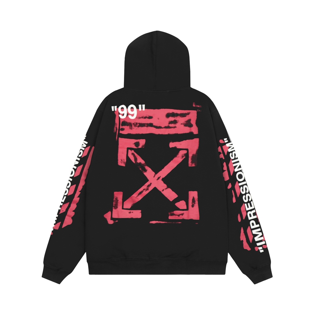 Off-White C/O Virgil Abloh Printed Cotton Hoodie - DesignerGu