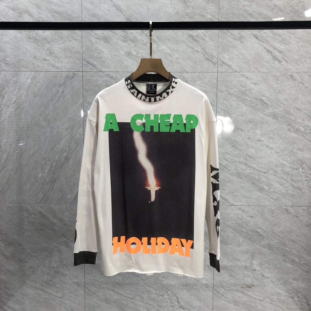 Saint Michael 'A Cheap Holiday' Printed Longsleeve - DesignerGu