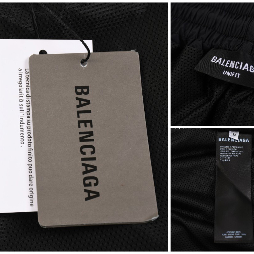 Balenciaga Soccer Tracksuit Pants In Black - DesignerGu