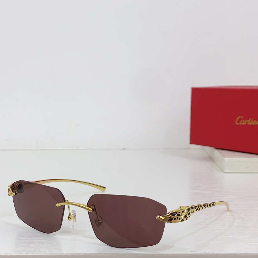 Cartier Geometric-frame Sunglasses   CT0474S - DesignerGu