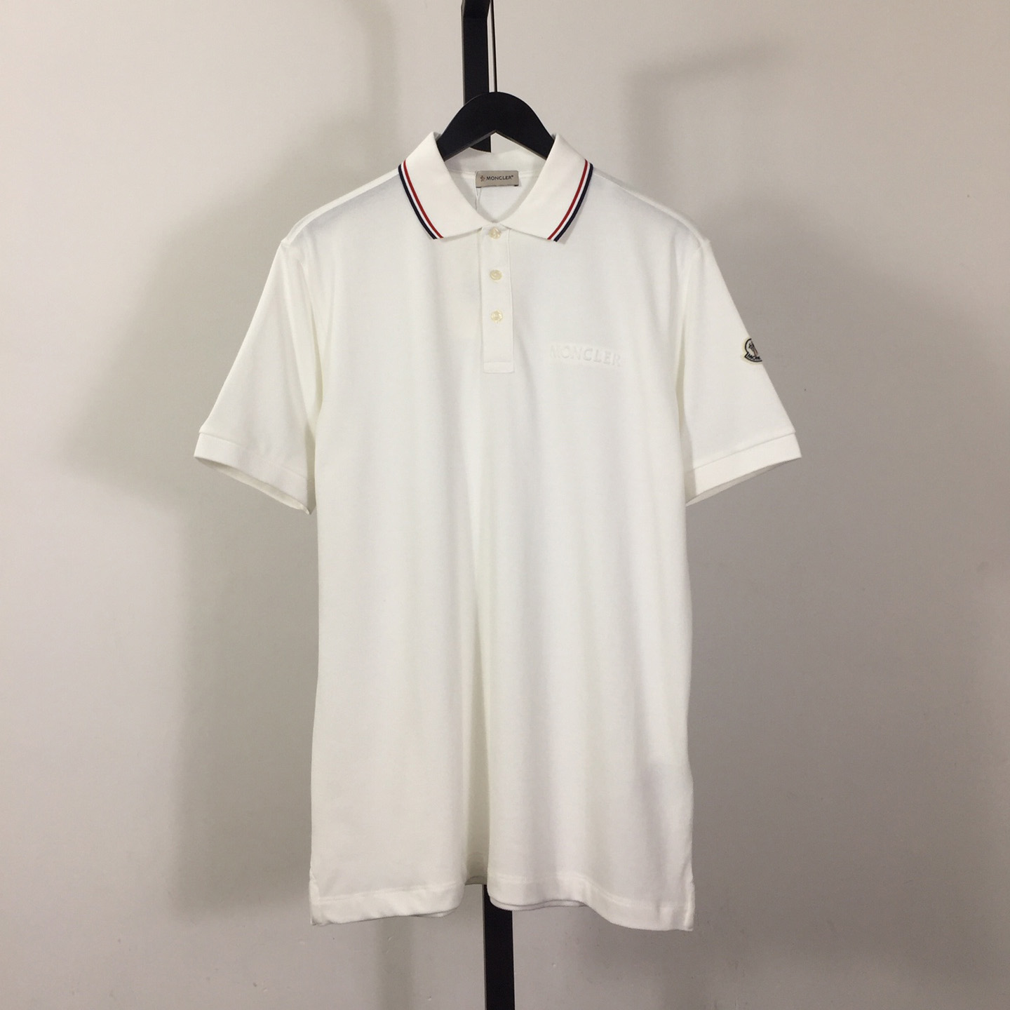 Moncler Logo Cotton Polo Shirt - DesignerGu