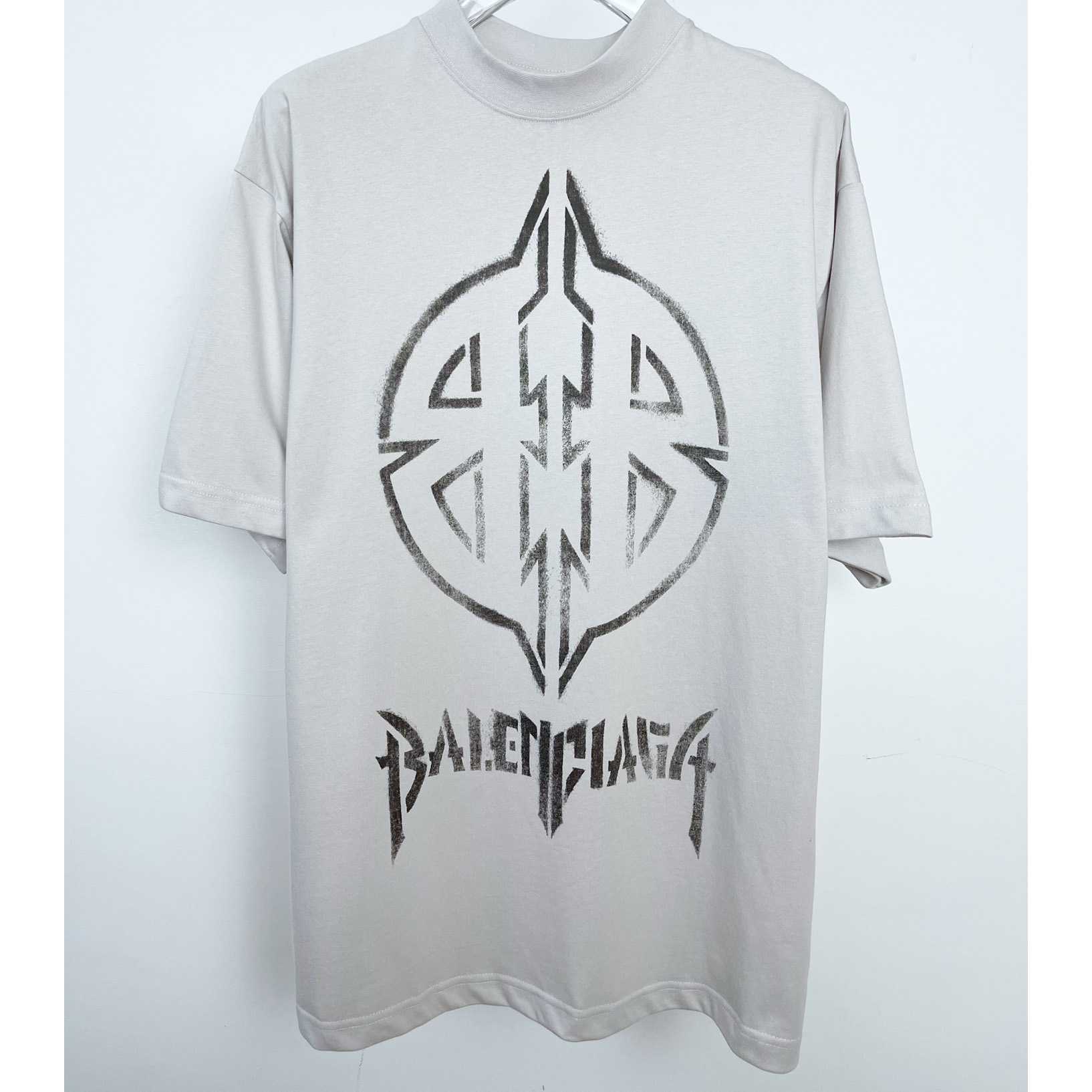 Balenciaga Metal BB Stencil T-Shirt Oversized - DesignerGu