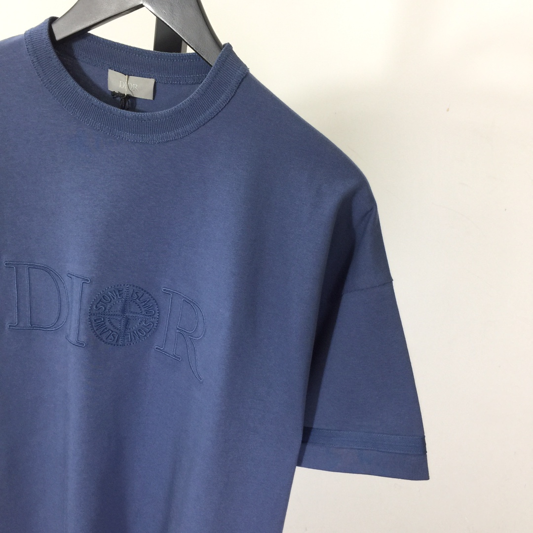 Dior And Stone Island  T-Shirt, Oversized Fit  - DesignerGu