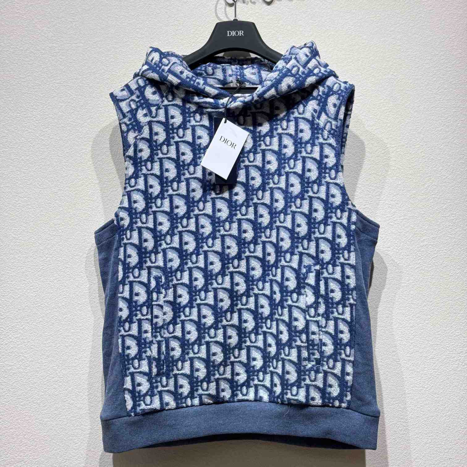 Dior Oblique Sleeveless Hooded Sweatshirt - DesignerGu