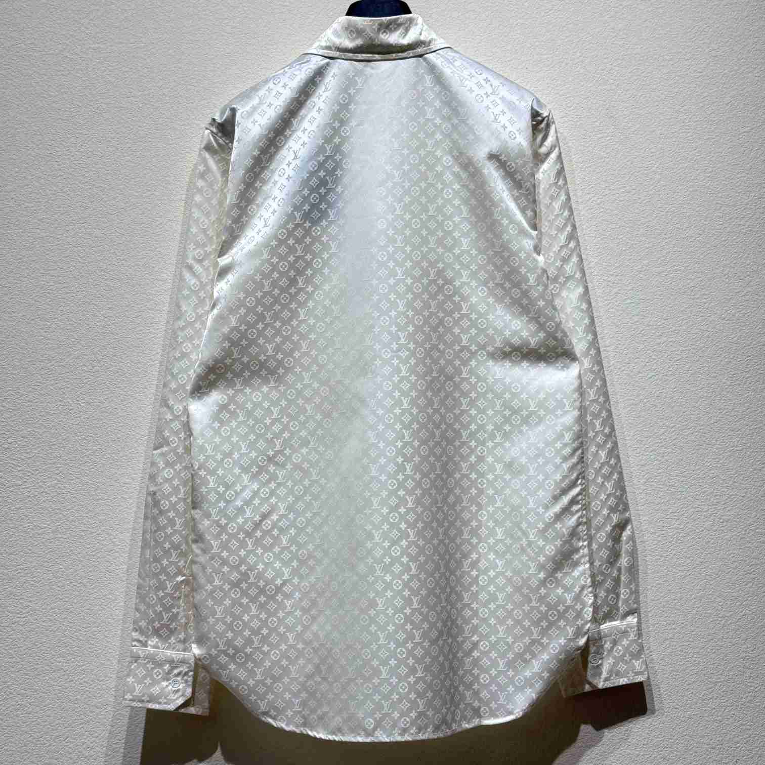 Louis Vuitton Monogram Long-Sleeved Silk Shirt   1AFJUD - DesignerGu