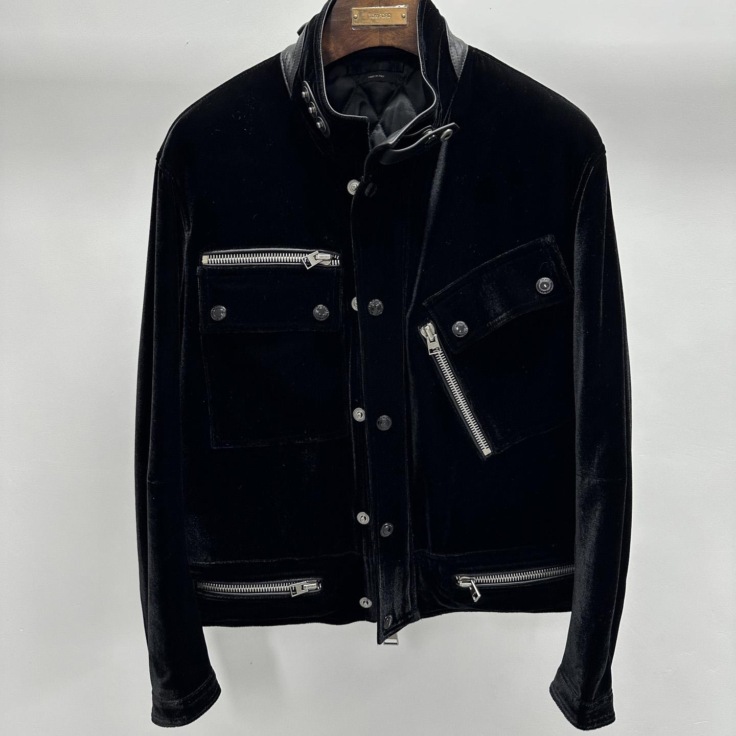 Tom Ford Black Zip Jacket - DesignerGu