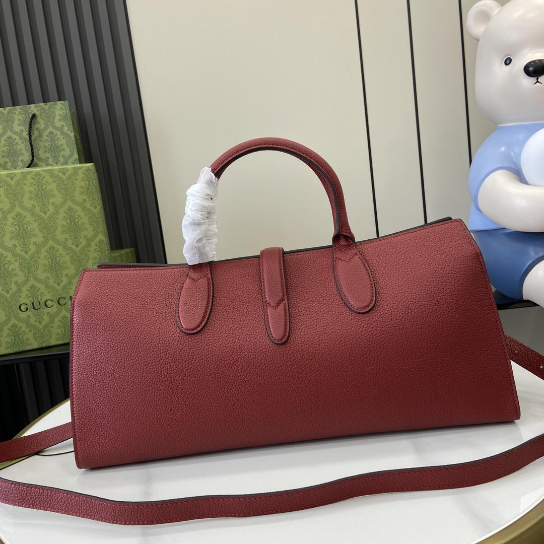 Gucci Medium Tote Bag With Hook Closure - DesignerGu