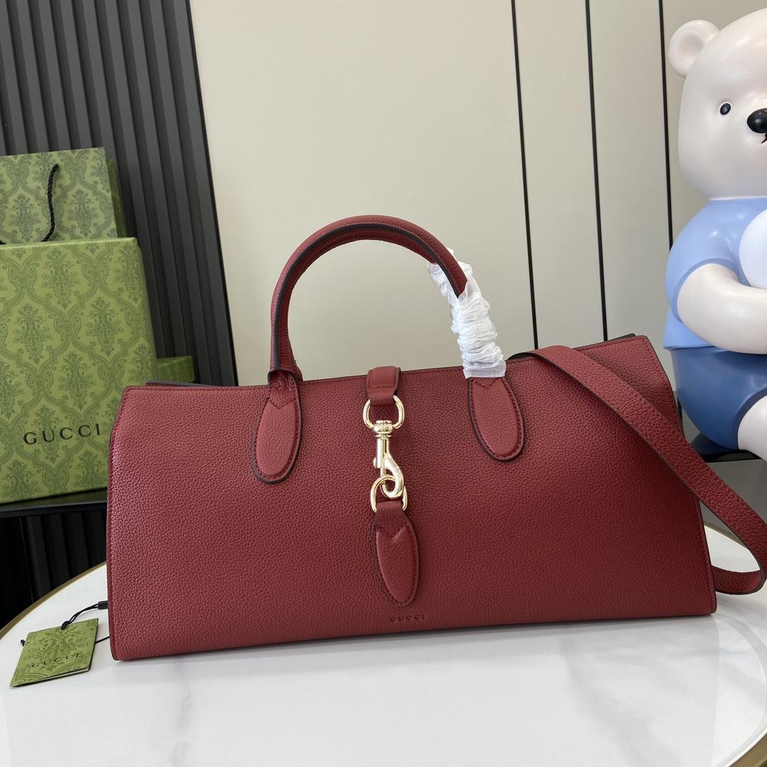 Gucci Medium Tote Bag With Hook Closure - DesignerGu