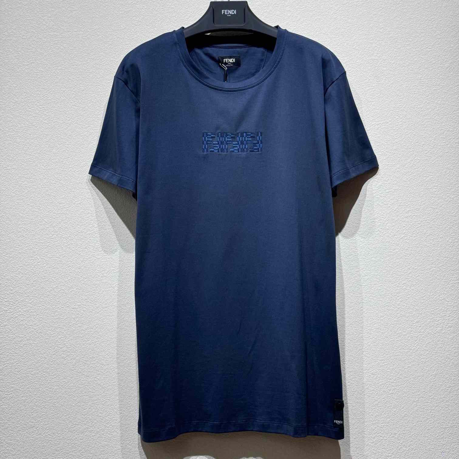 Fendi Short-Sleeved Crew Neck T-Shirt  - DesignerGu