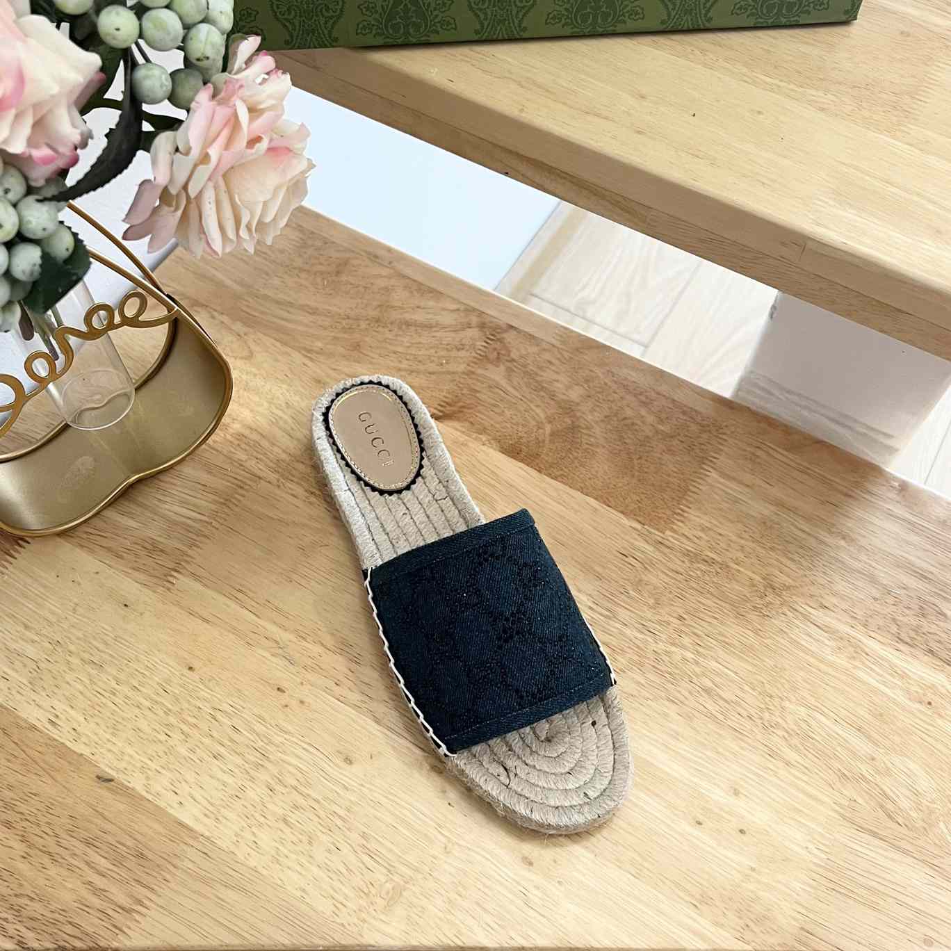 Gucci Women's Slide Espadrille  - DesignerGu