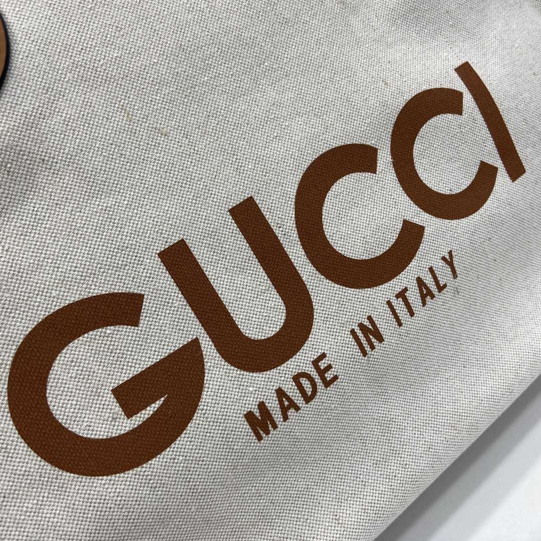 Gucci Medium Tote Bag With Gucci Print - DesignerGu