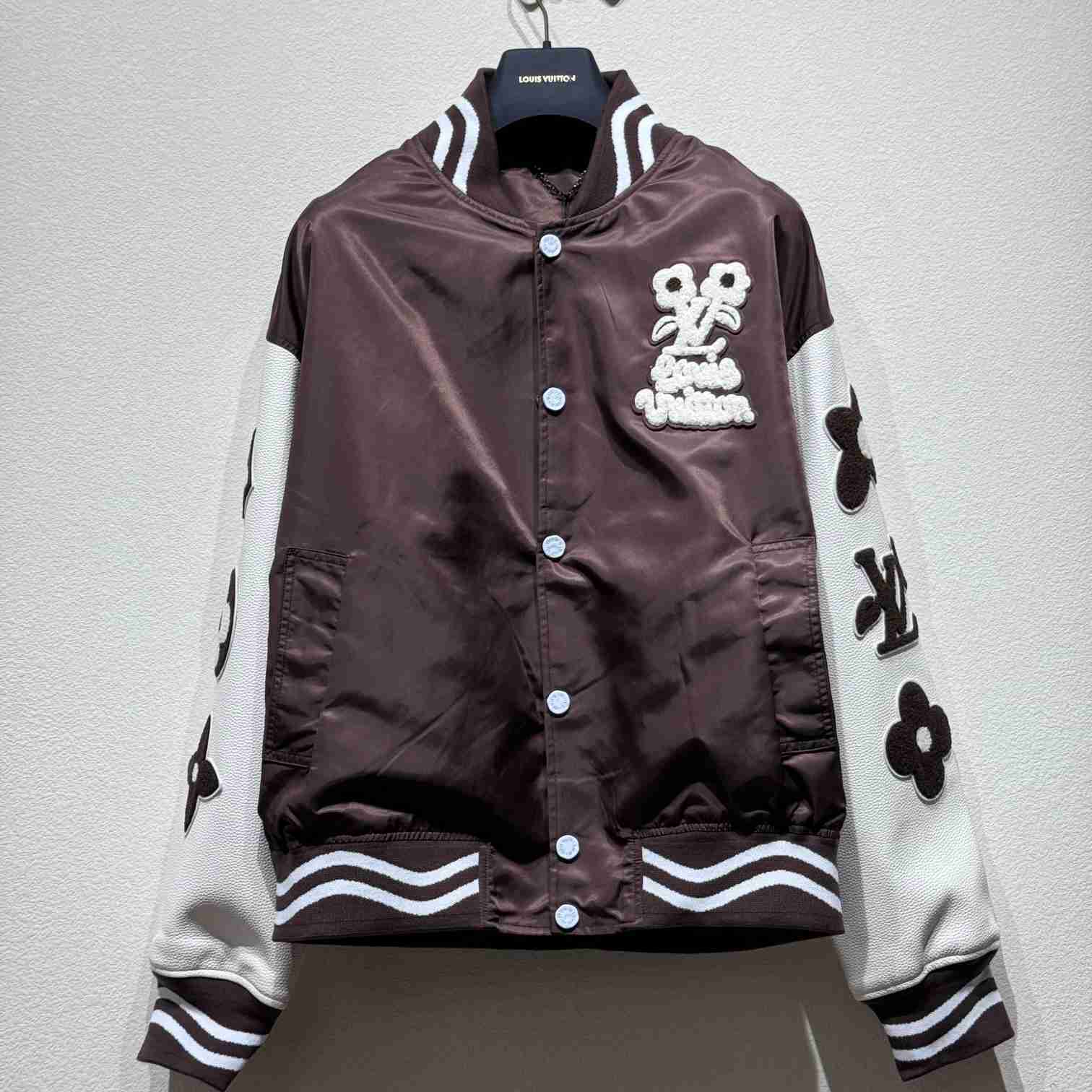 Louis Vuitton Embroidered Varsity Jacket   1AFPWR - DesignerGu