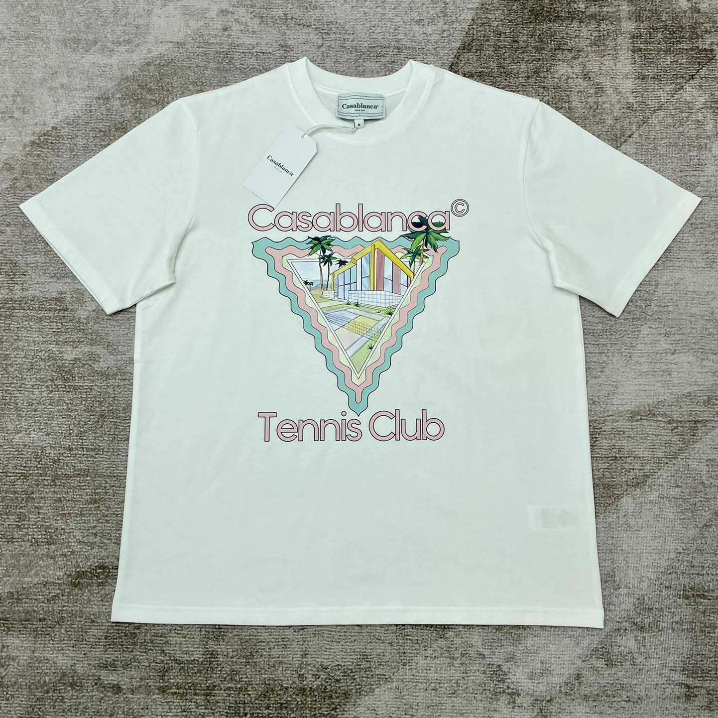 Casablanca  Tennis Club Icon T-shirt  C875 - DesignerGu