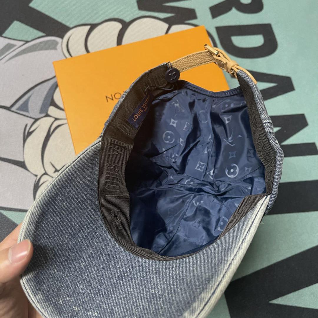 Louis Vuitton Monogram Washed Denim Cap - DesignerGu