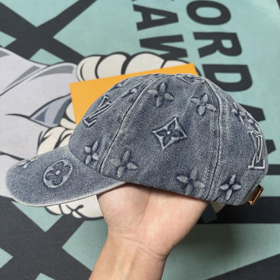 Louis Vuitton Monogram Washed Denim Cap - DesignerGu