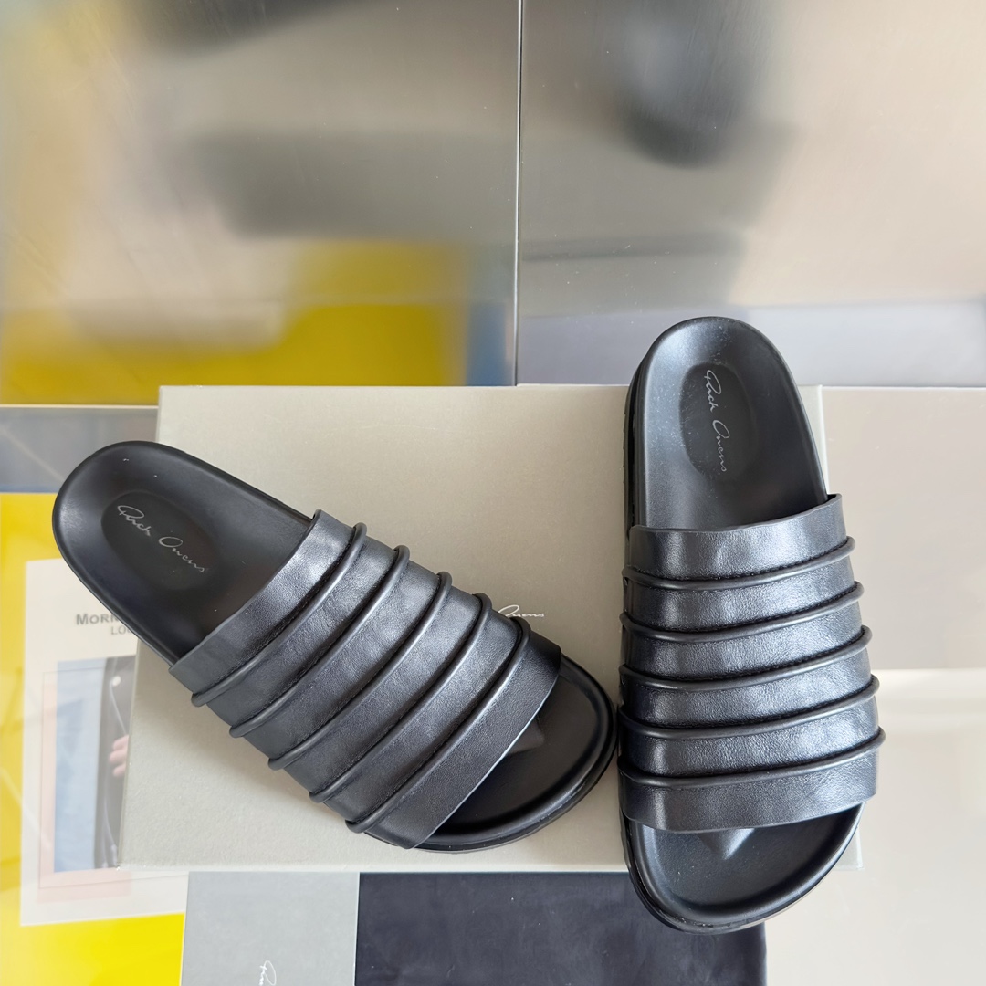 Rick Owens Ruhlmann Granola Slides - DesignerGu