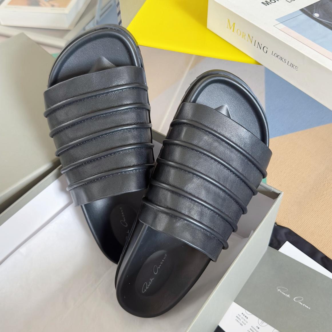 Rick Owens Ruhlmann Granola Slides - DesignerGu