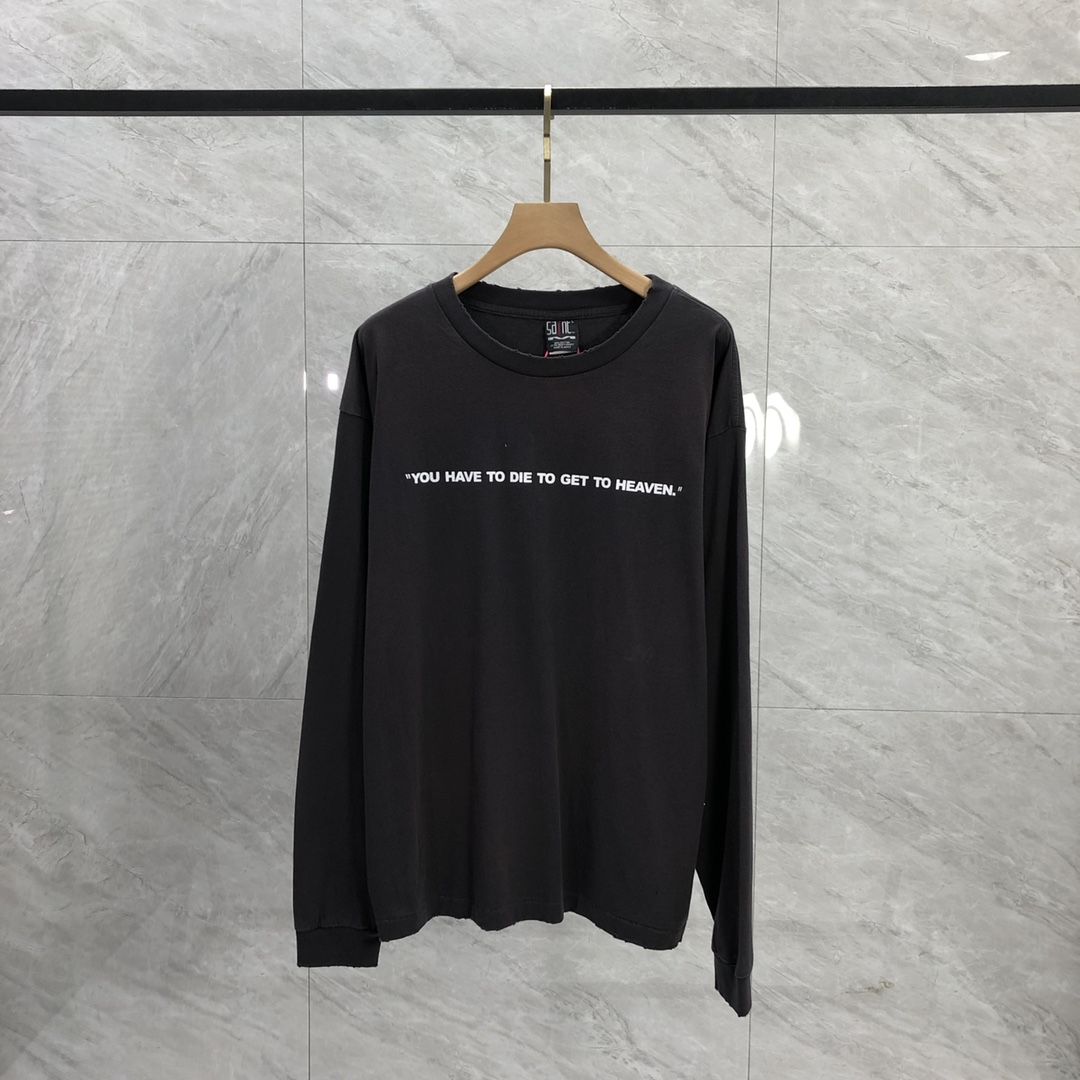 Saint Michael S N T Long Sleeved Club Tee - DesignerGu