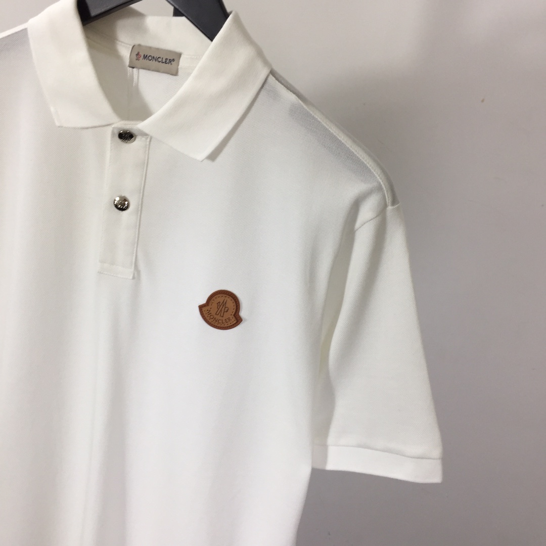 Moncler Logo Cotton Polo Shirt - DesignerGu