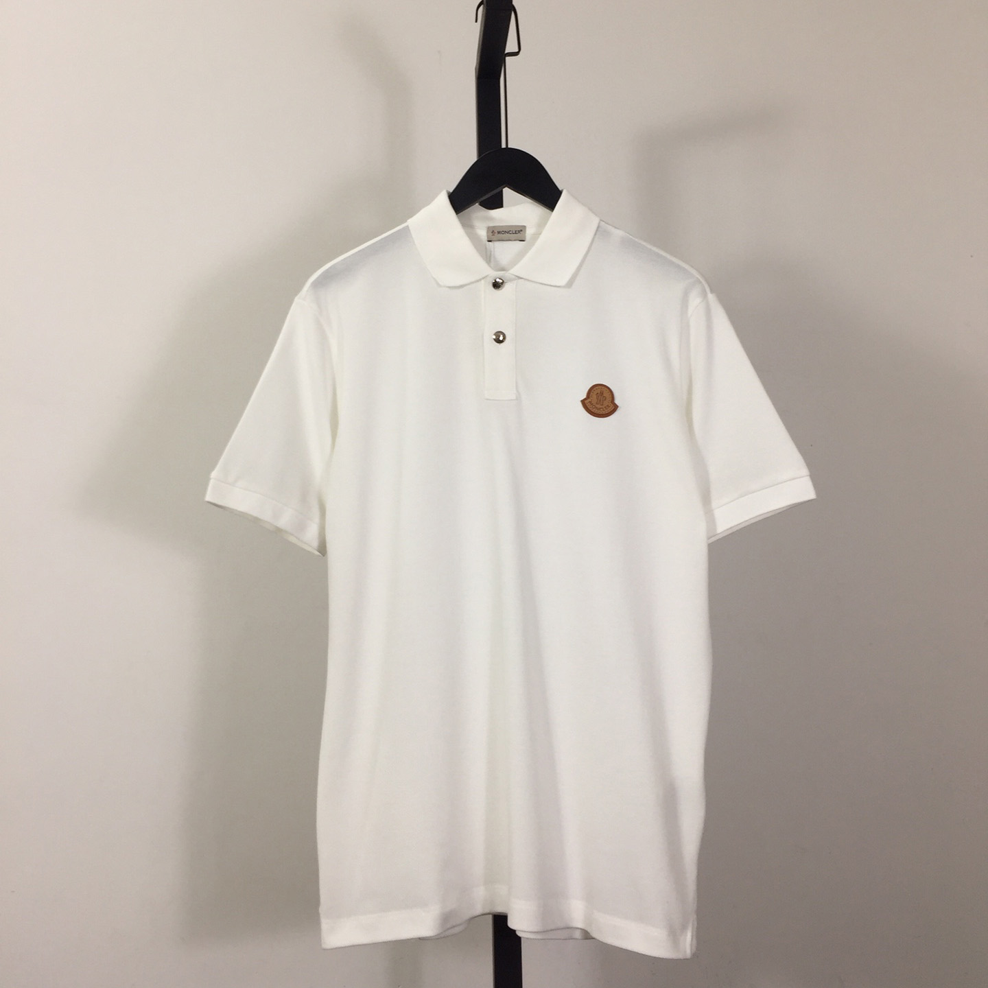 Moncler Logo Cotton Polo Shirt - DesignerGu