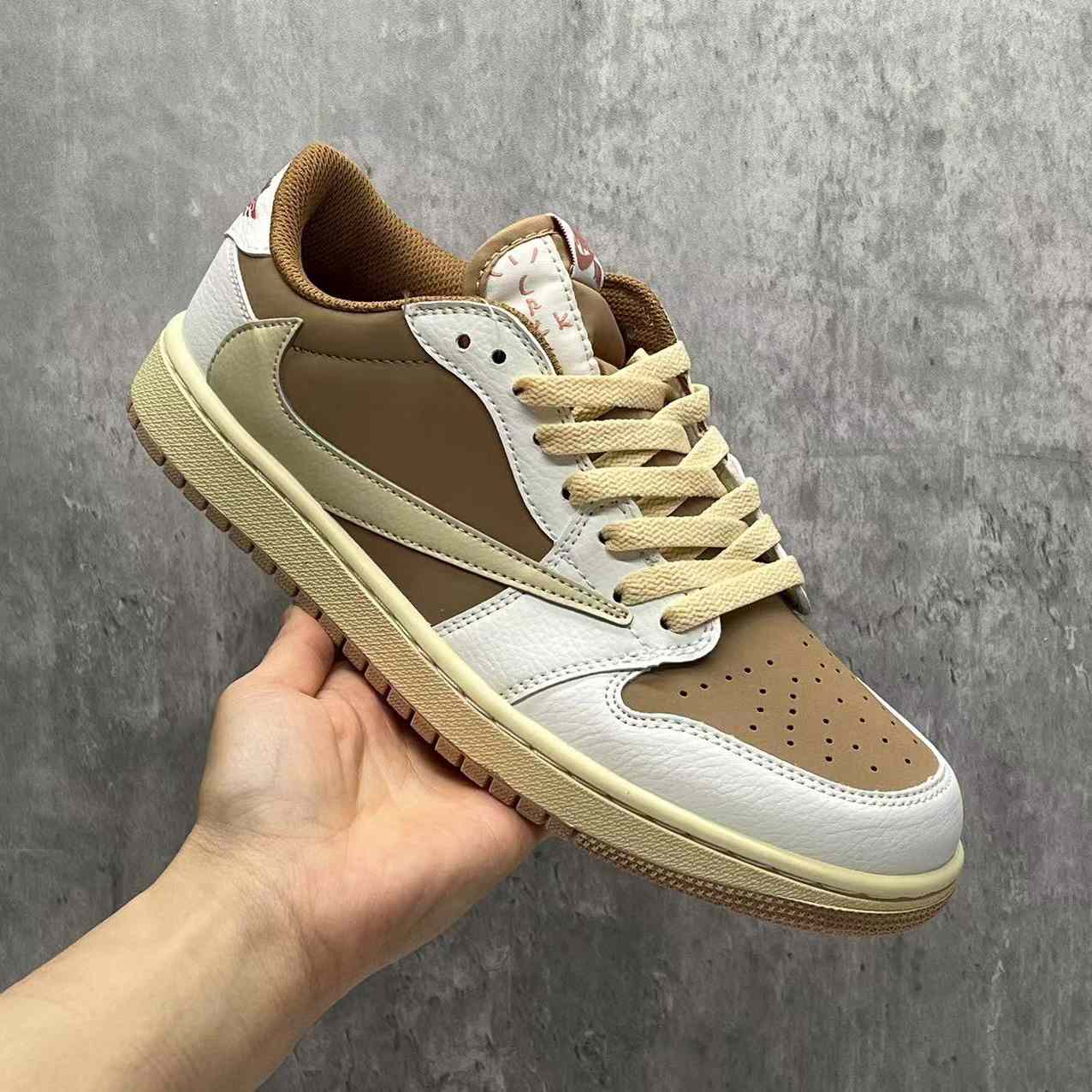 Travis Scott X Jordan 1 Low OG Sneaker   DM7866-106 - DesignerGu