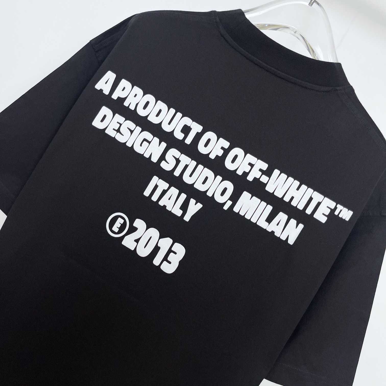 Off-White Off-White Crystal Round Logo Over T-shirt - DesignerGu