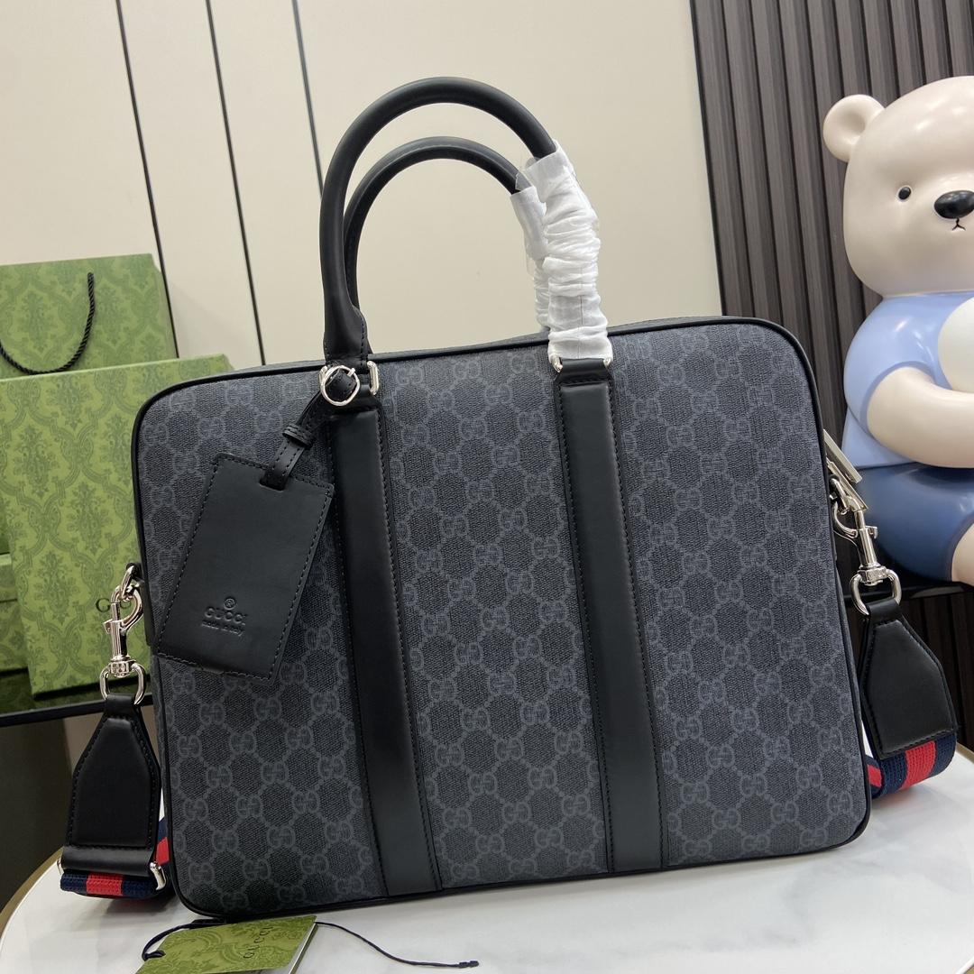 Gucci GG Briefcase With Shoulder Strap - DesignerGu