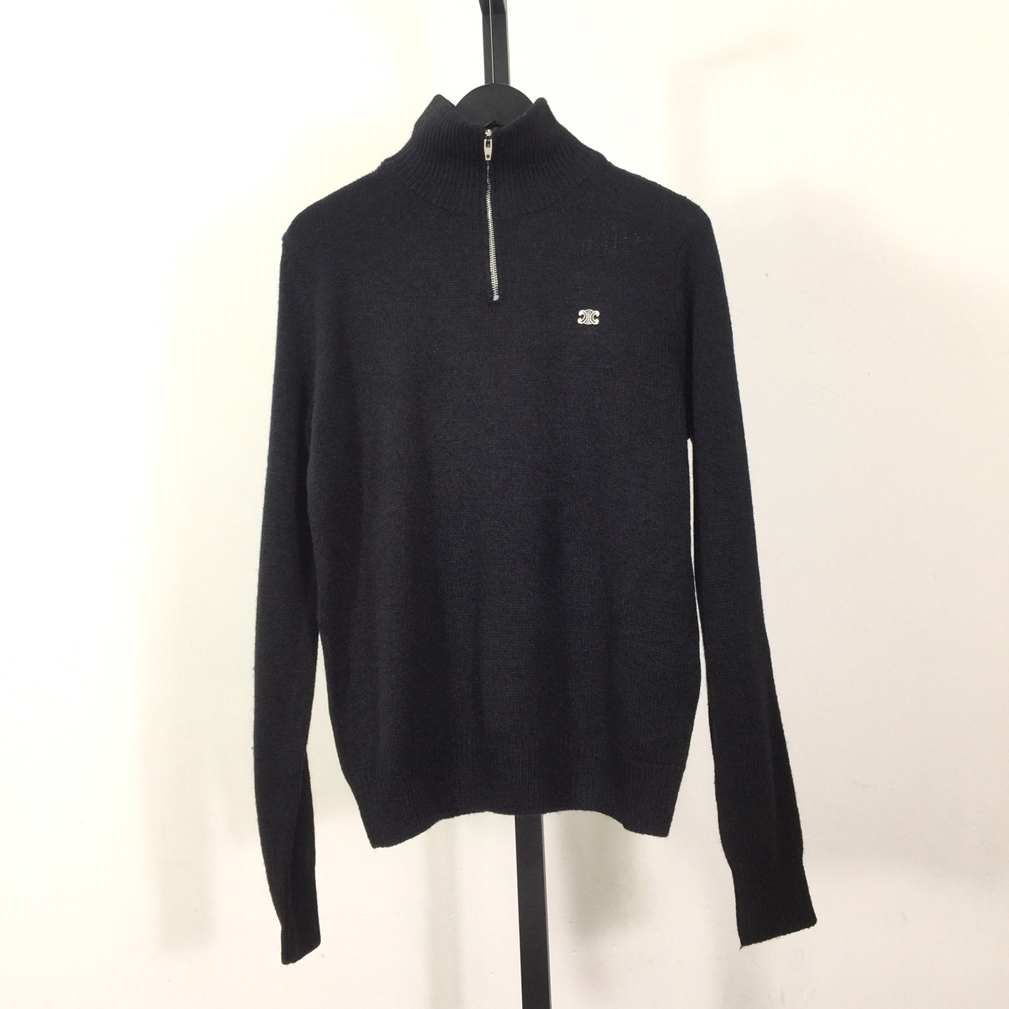 Celine Triomphe Trucker Sweater In Wool And Cashmere - DesignerGu